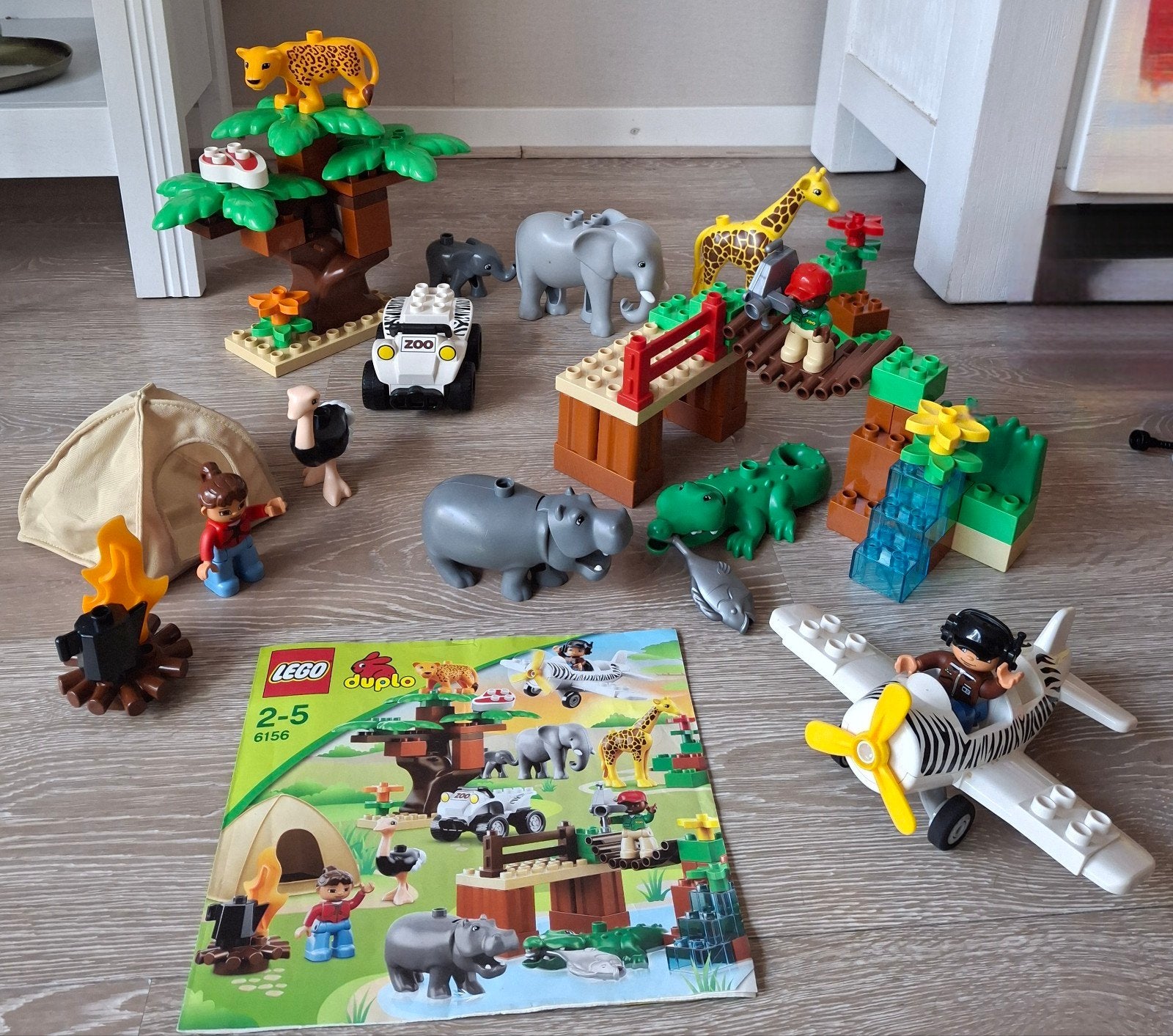 foto safari - complete set 6156, Kinderen en Baby's, Speelgoed | Duplo en Lego, Ophalen of Verzenden, Zo goed als nieuw, Duplo