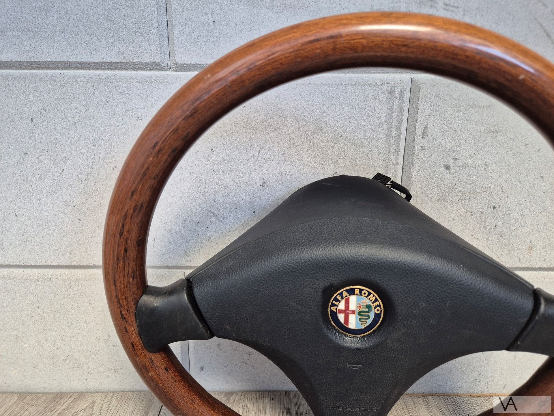 Houten stuur van Alfa Romeo 159 1997 - 2002 met airbag €150, Auto-onderdelen, Besturing, Gebruikt, -, -, Ophalen of Verzenden