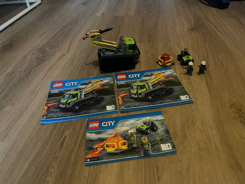 LEGO set #60122 'Volcano Crawler', Compleet, Lego, Ophalen of Verzenden, Complete set