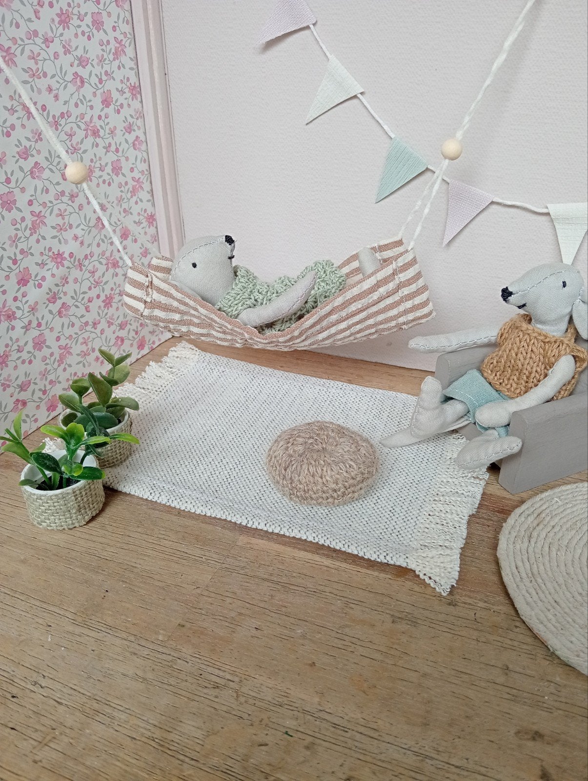muizenhuis /poppenhuis hangmatje, Verzamelen, Ophalen of Verzenden, Nieuw, Poppenhuis