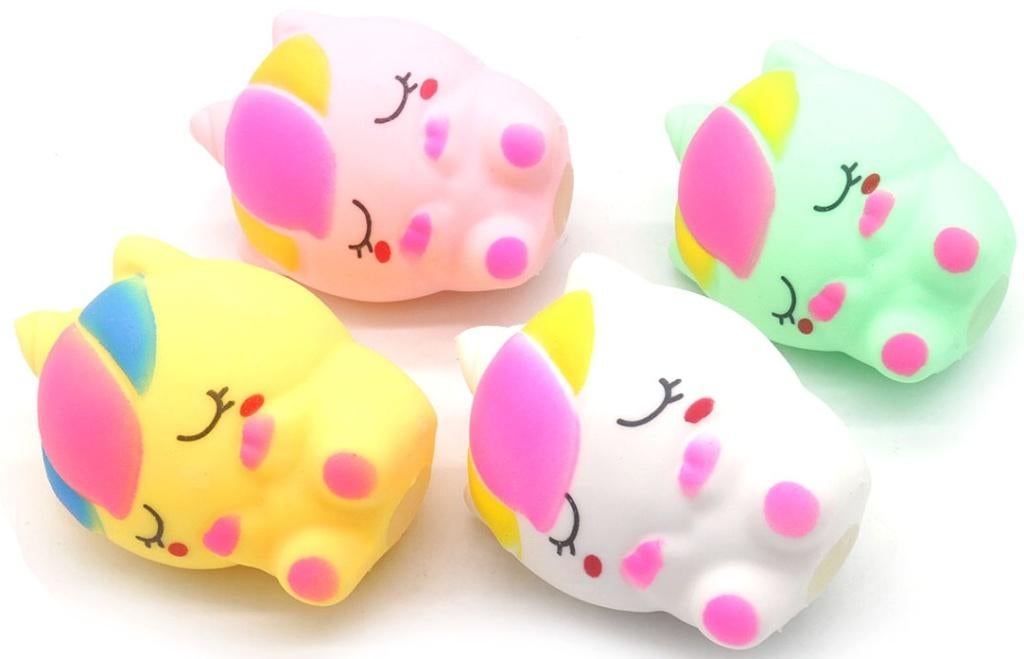 PARTIJ SQUISH TOY 10x7CM UNICORN IN DISPLAY, ., Nieuw, Ophalen of Verzenden, .