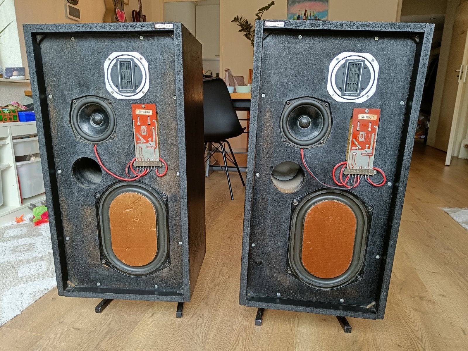 Vintage KEF Kit Luidsprekers - SP1004 Ribbon Tweeter, Audio, Tv en Foto, Ophalen, Vloerstaande luidspreker, Gebruikt, KEF