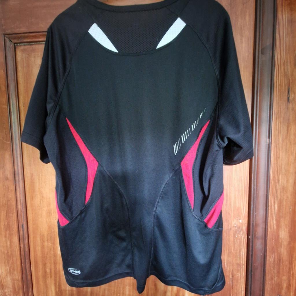 Pro Touch Sportshirt Zwart/Rood Maat XXL, Pro Touch, Zwart, Overige maten, Ophalen of Verzenden