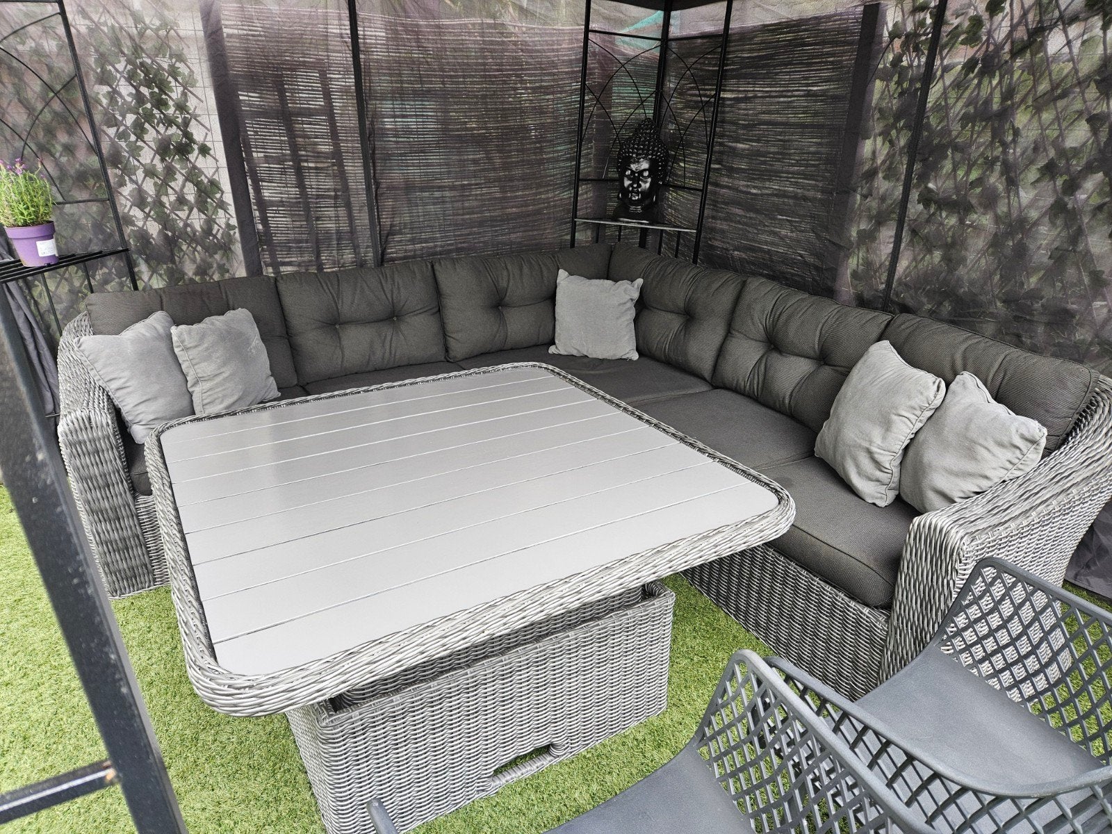 tambohuys loungeset van jysk, Ophalen, Gebruikt, 6 zitplaatsen, Aluminium