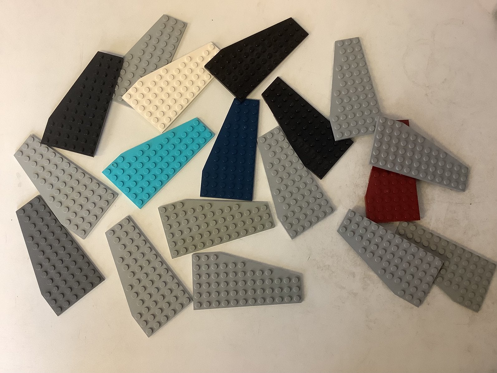 Lego wig plaat 12x6 links, Ophalen of Verzenden, Gebruikt, Losse stenen, Lego