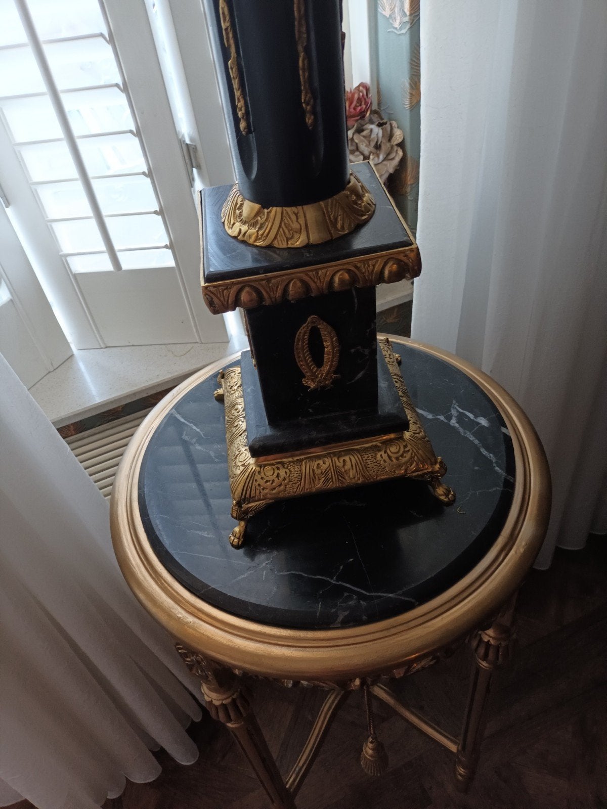 empire marmere kandelaar set, Ophalen, 165 cm