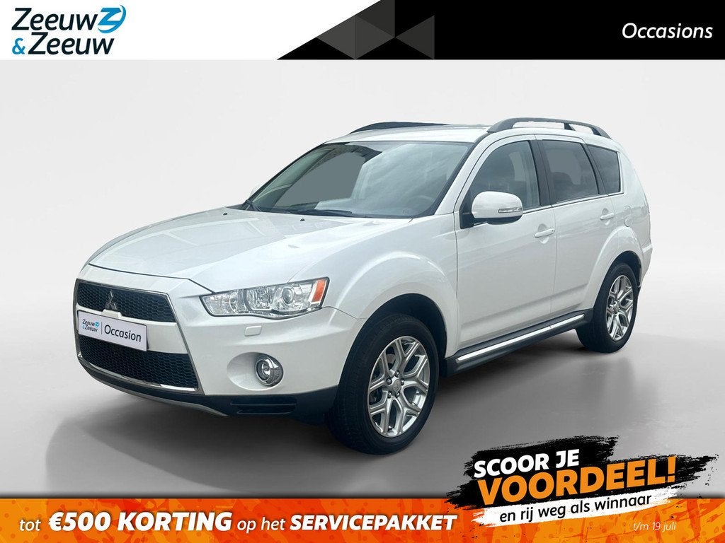 Mitsubishi Outlander 2.0 Edition One | UNIEKE KILOMETERS | N, Auto's, Mitsubishi, Zwart, 4 cilinders, Wit, Bedrijf