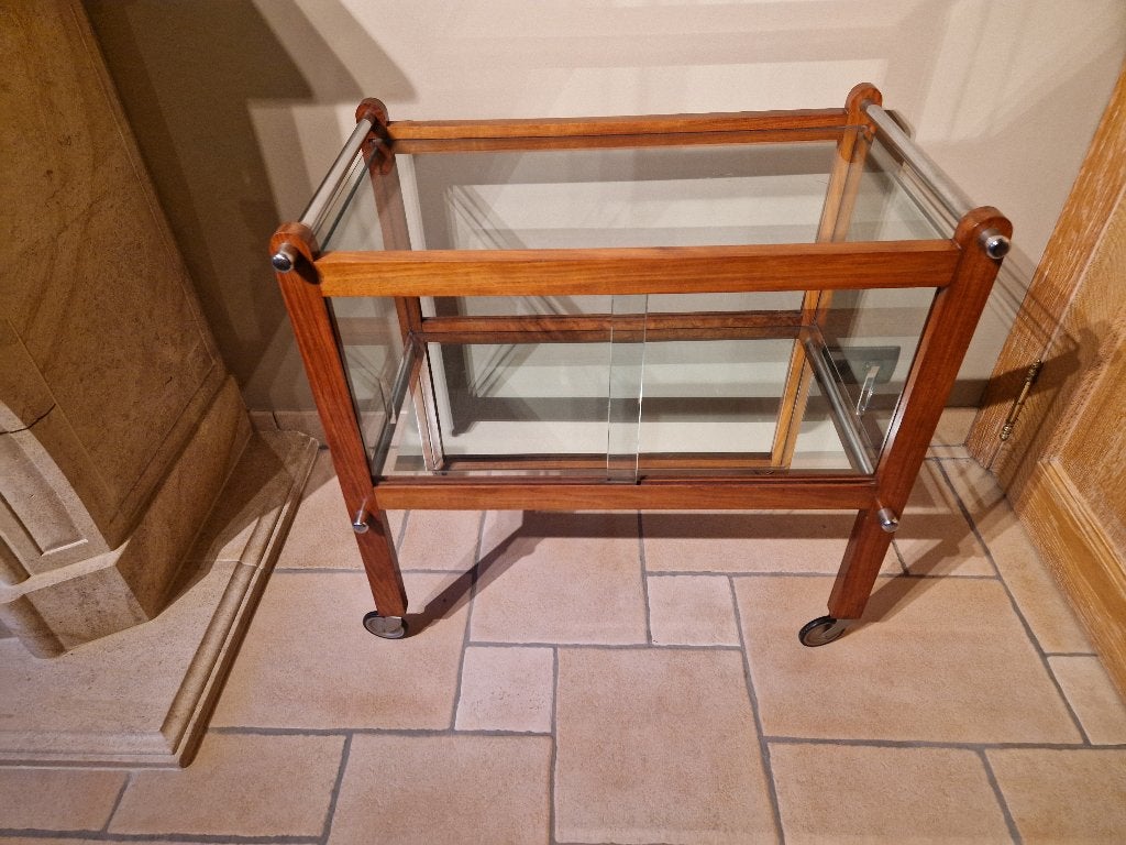 Franse Deco Bar / Serveerwagen uit de jaren 1930, Ophalen