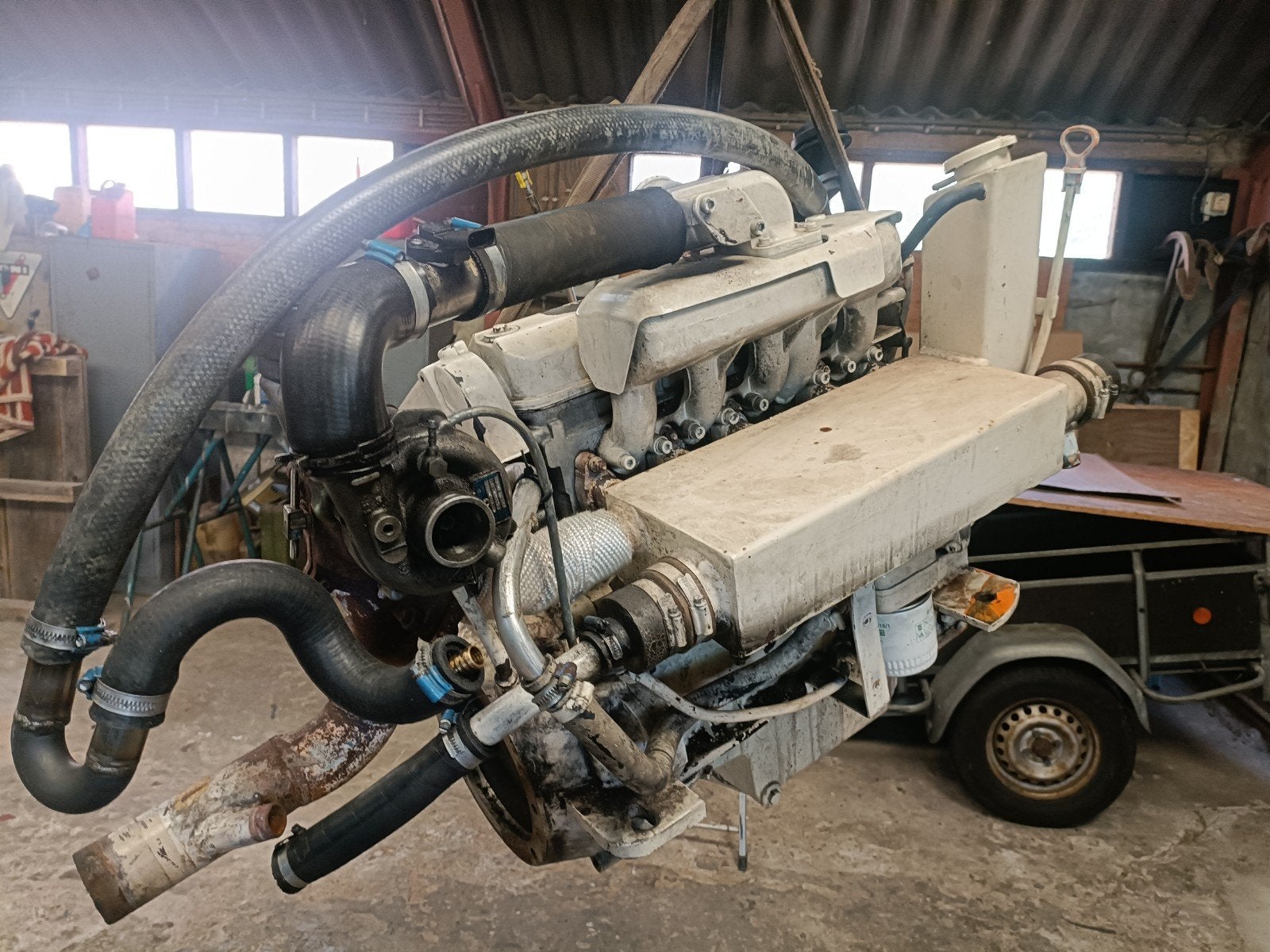 Gemariniseerde VW 2.5TDI ACV Motorblok, Watersport en Boten, Buiten- en Binnenboordmotoren, Ophalen, Gebruikt, Binnenboordmotor