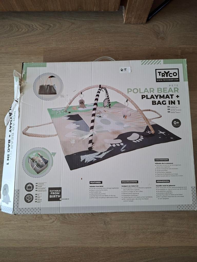 Tryco Pete Polar Bear Speelmat + Tas 2-in-1, Ophalen, Nieuw