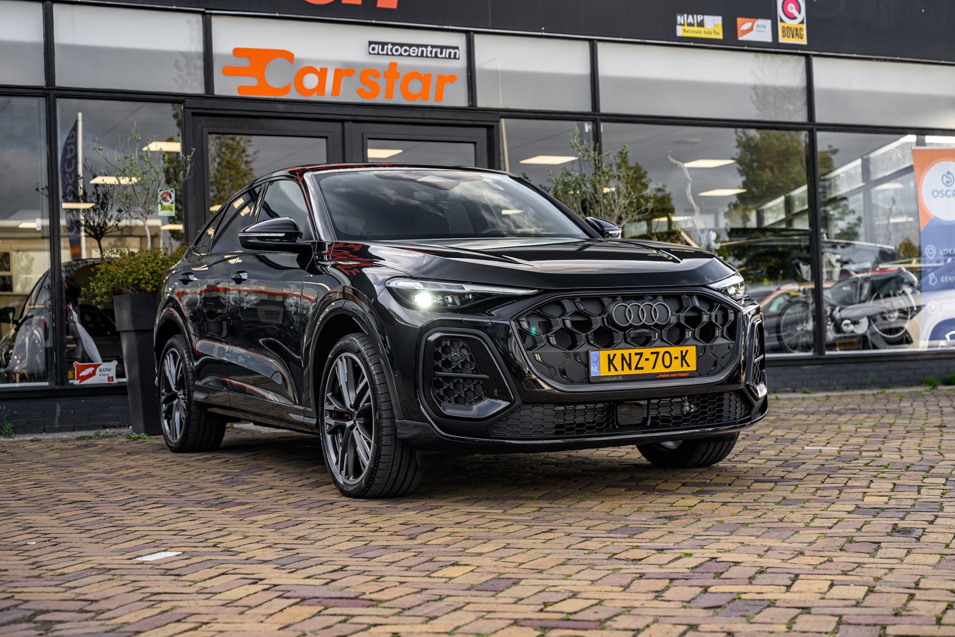 Audi Q5 Sportback 2.0 E-Hybrid 55 quattro 367 pk Pano | 360, Auto's, Dealer onderhouden, 4 cilinders, 38 km/l, Bedrijf