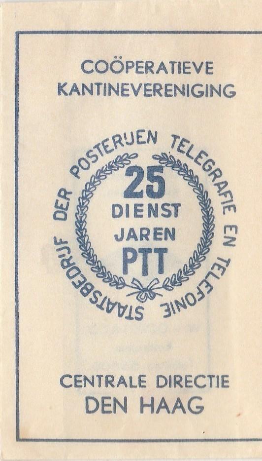 PTT Den Haag - 25 dienst jaren - staatsbedrijf posterijen, Verzamelen, Ophalen of Verzenden