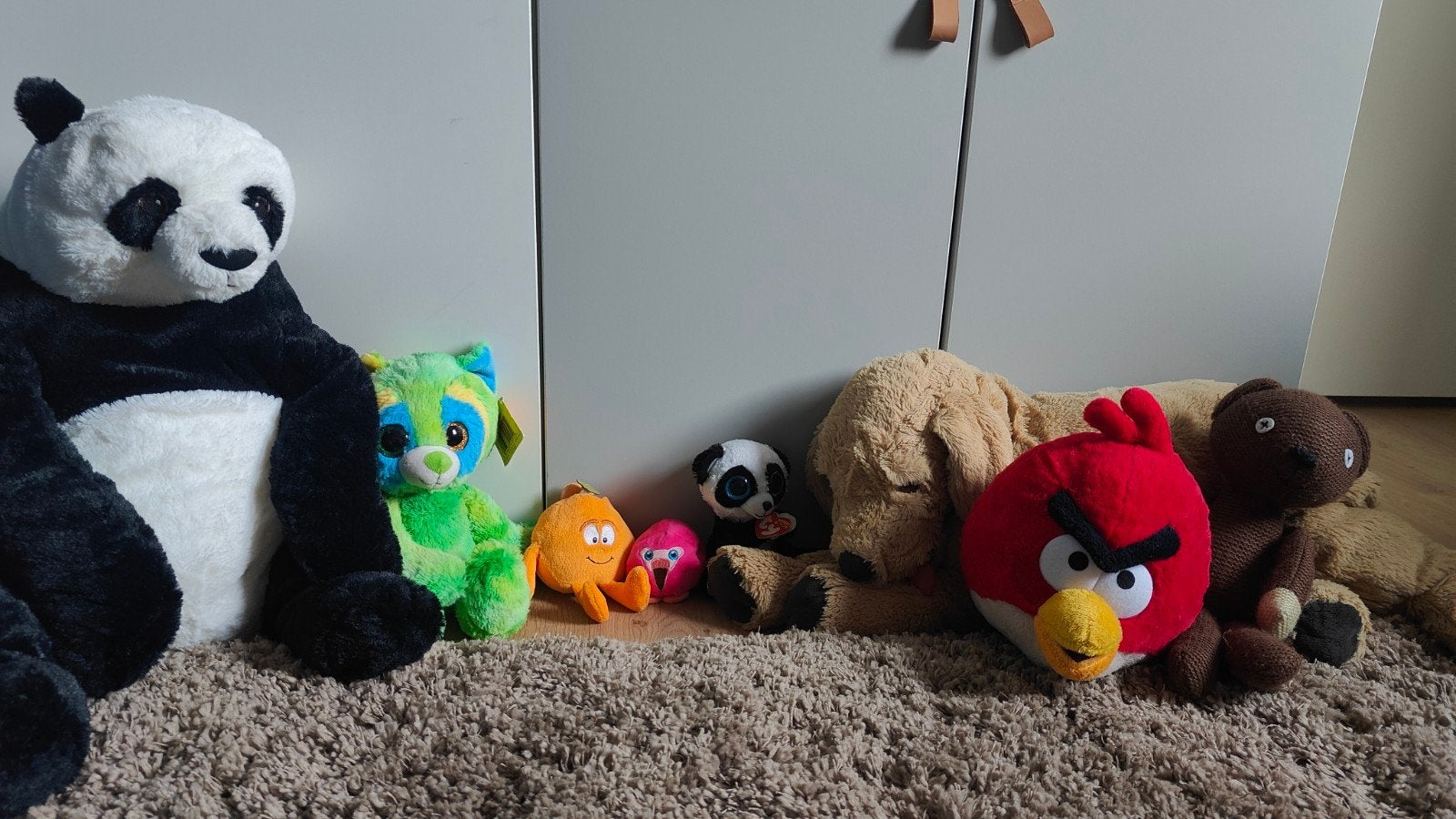 Diverse knuffels: Angry Birds, panda, hond, beer en meer!, Ophalen, Gebruikt, Beer, Angry Birds