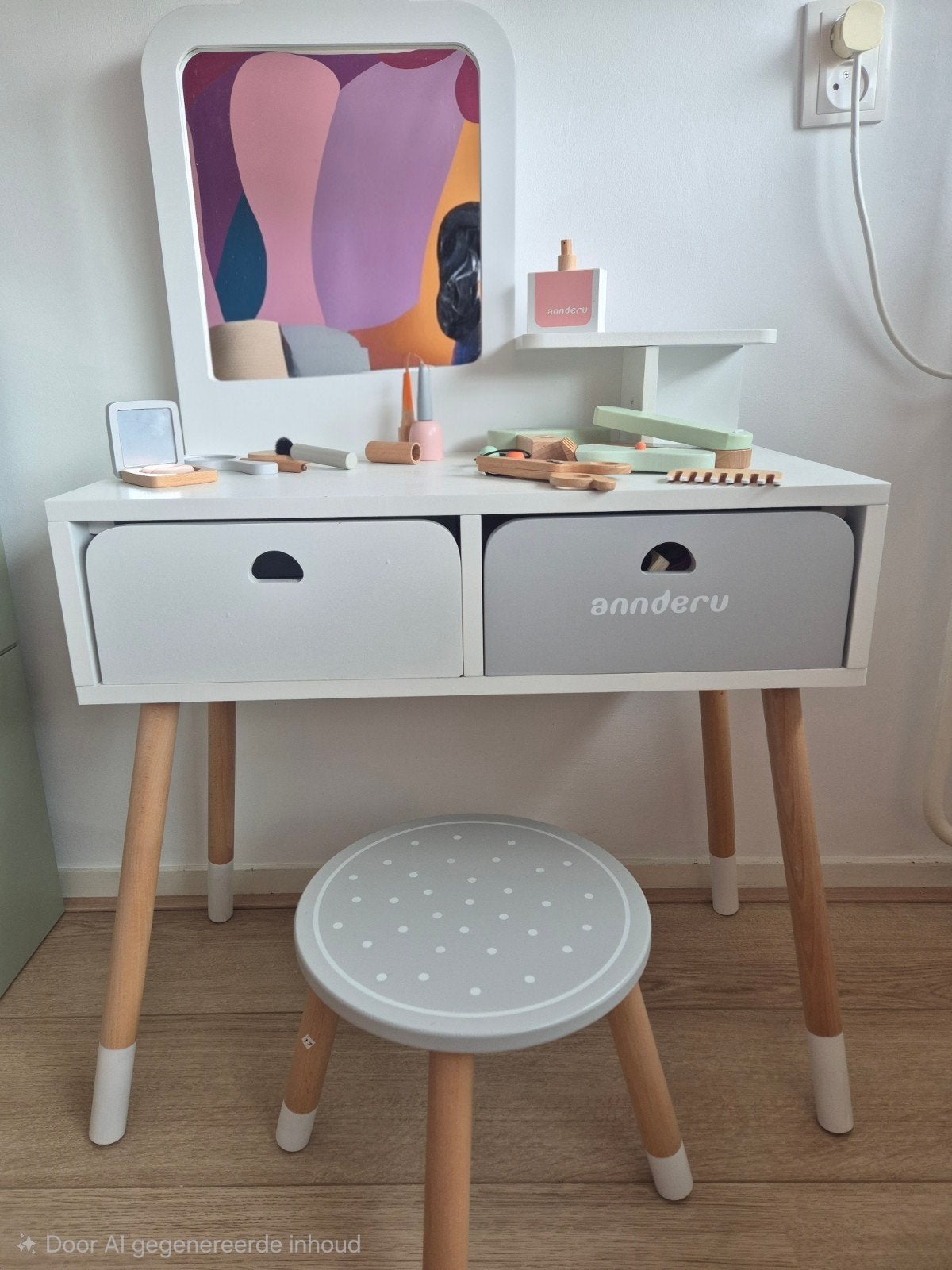 Complete peuter/kleuter make-up tafel met accessoires, Ophalen of Verzenden, Zo goed als nieuw