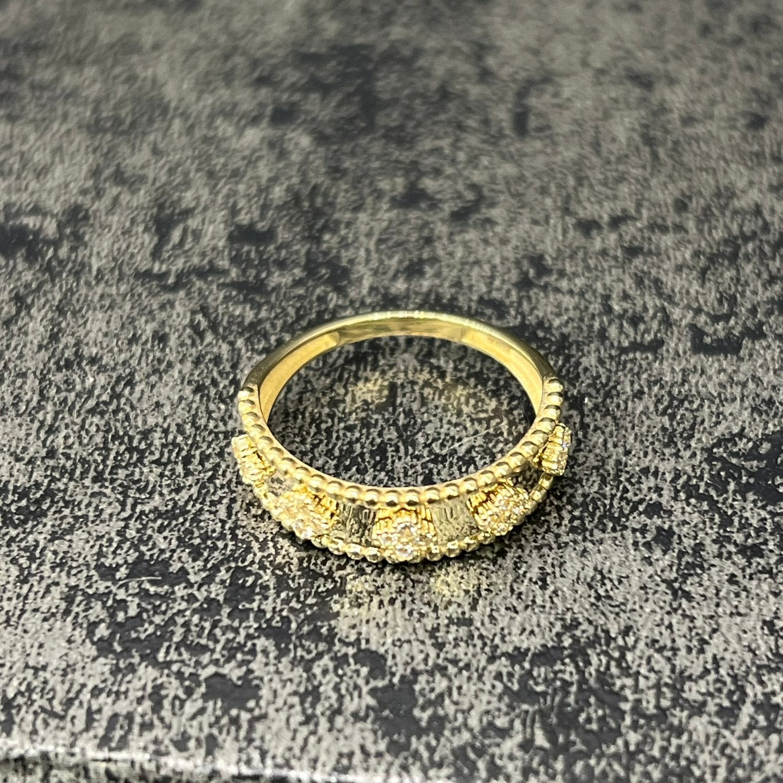 14 karaat gouden ring klavervier model, Ophalen of Verzenden, Nieuw, Goud, Dame