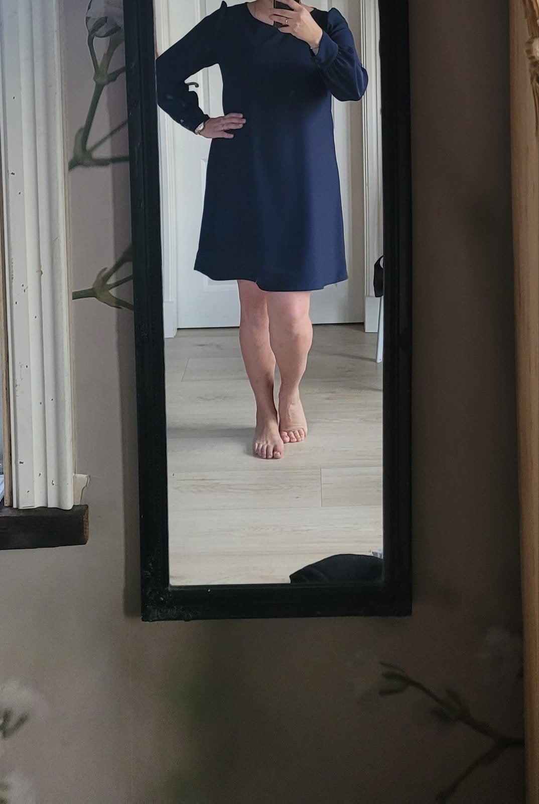 ladress la dress crêpe jurk Elisa mt l, Kleding | Dames, Maat 42/44 (L), Zo goed als nieuw, LaDress, Boven de knie