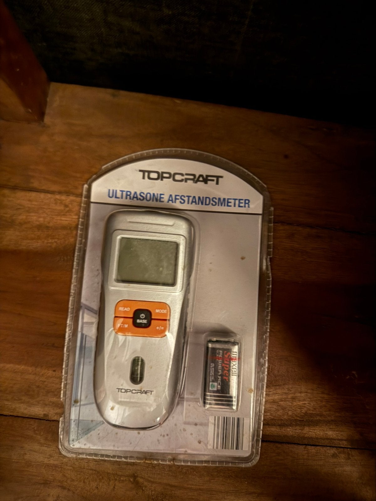 Topcraft Ultrasone Afstandsmeter - Nieuw in verpakking, Doe-het-zelf en Verbouw, Meetapparatuur, Ophalen of Verzenden, Nieuw, Afstand