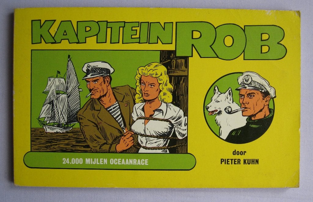 Pieter Kuhn - Kapitein Rob: 24.000 mijlen oceaanrace (evt+1), Eén stripboek, Ophalen of Verzenden, Gelezen, Pieter Kuhn