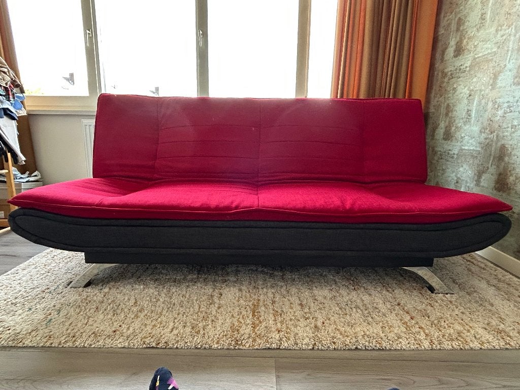 Slaapbank, Ophalen, Tweepersoons, 190 cm of minder, Zo goed als nieuw