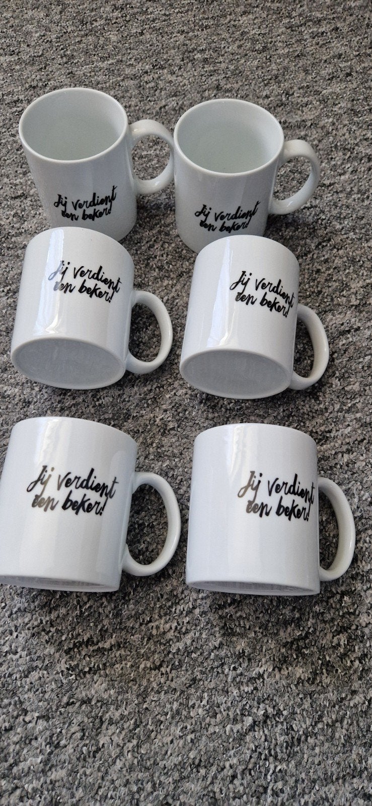 Bekers 6 stuks, Nieuw, Ophalen of Verzenden, Overige stijlen, Kop(pen) en/of Schotel(s)