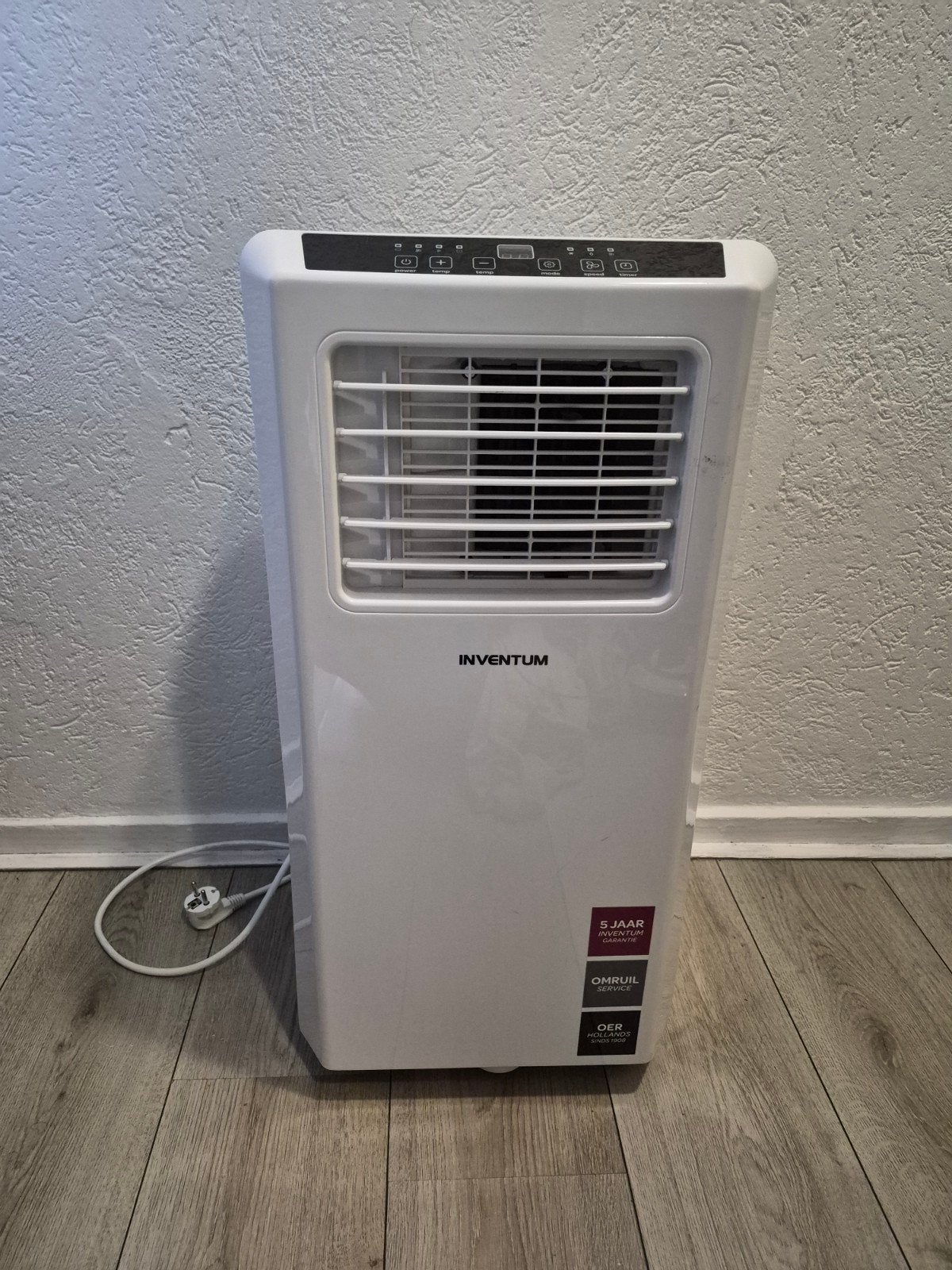 Inventum AC901 Mobiele Airco met afvoerslang, Witgoed en Apparatuur, Airco's, Ophalen, Ventileren, 3 snelheden of meer, Zo goed als nieuw