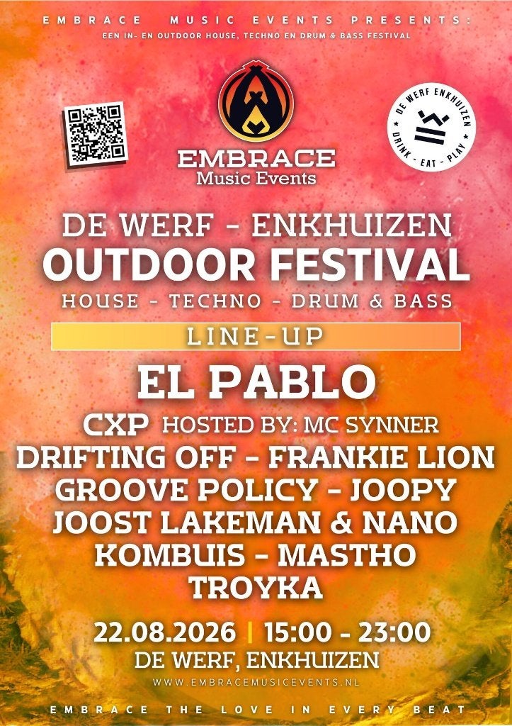 2x embrace outdoor festival, Ophalen of Verzenden, Nieuw