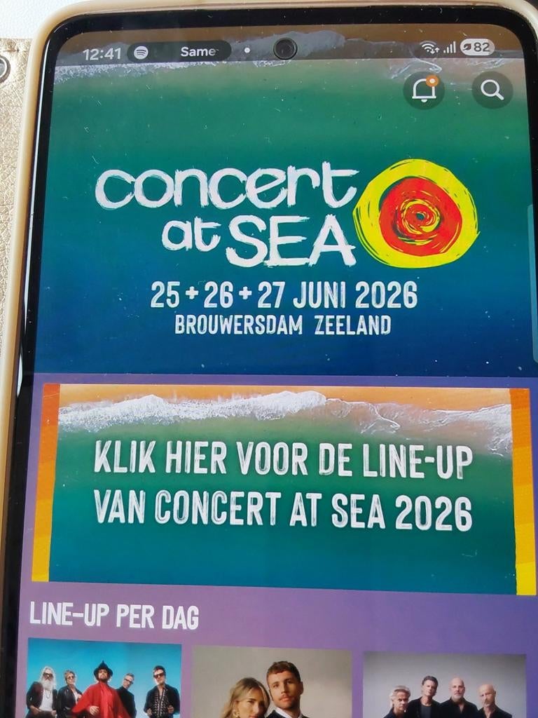 CONCERT AT SEA, Tickets en Kaartjes, Twee personen