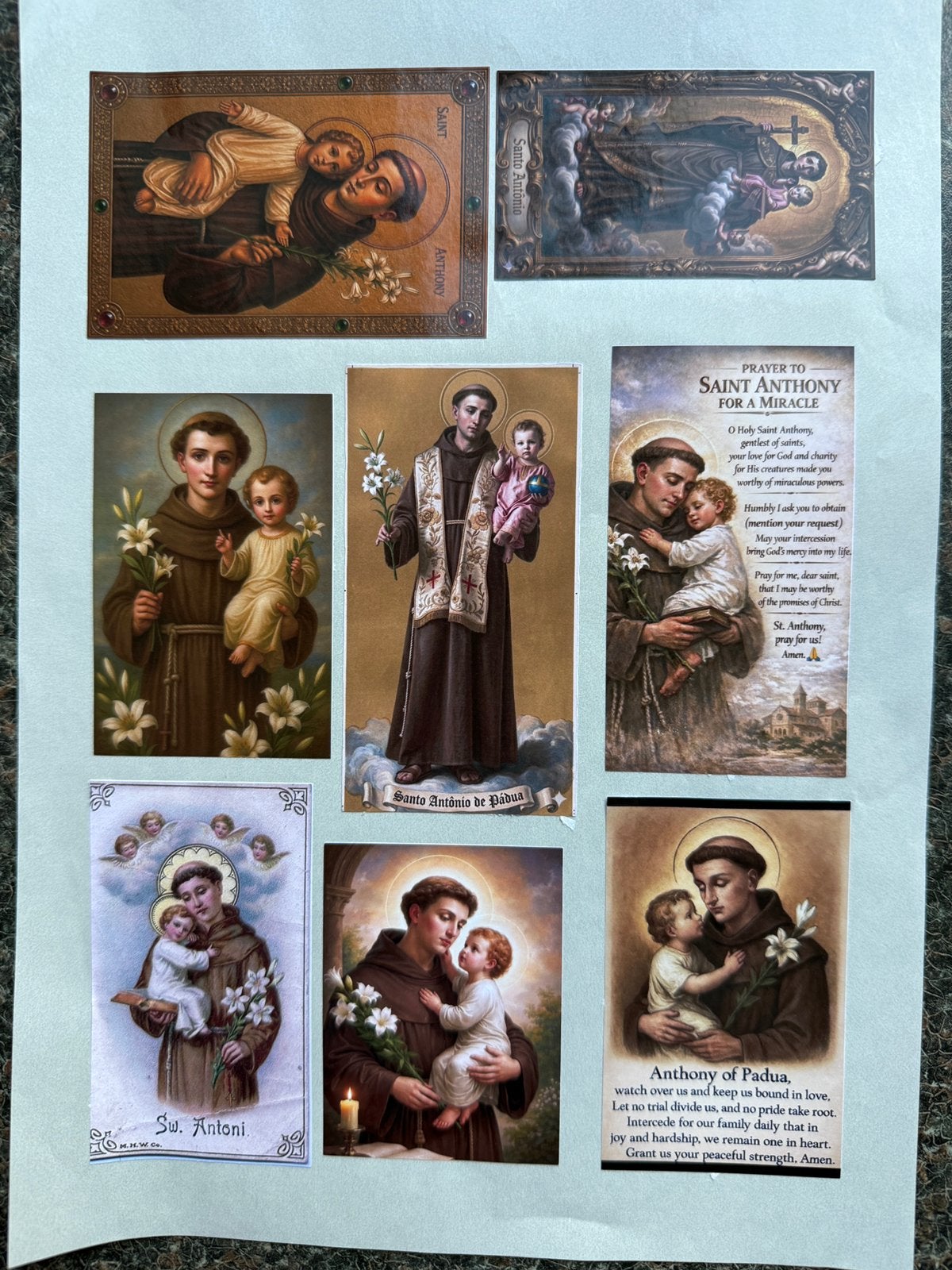 Stickervel Heilige Antonius, Ophalen of Verzenden, Nieuw, Overige typen, Christendom | Katholiek