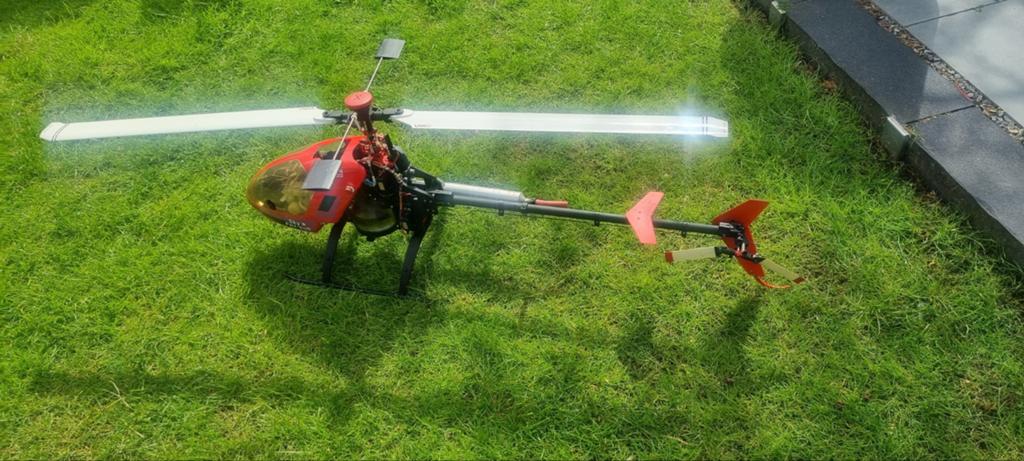 Vario Skyfox met 10cc Rossi motor en gyro, Hobby en Vrije tijd, Modelbouw | Radiografisch | Helikopters en Quadcopters, Ophalen of Verzenden