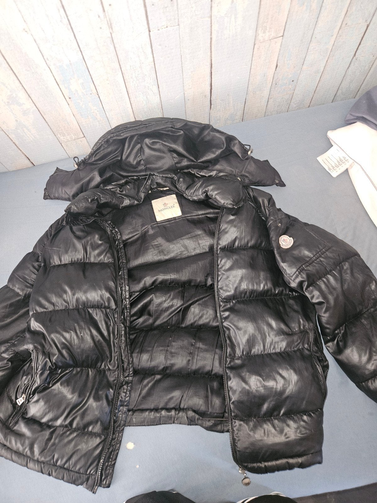 Moncler Puffer Jas Zwart - Maat M, Kleding | Heren, Jassen | Winter, Ophalen, Moncler, Maat 48/50 (M), Zwart