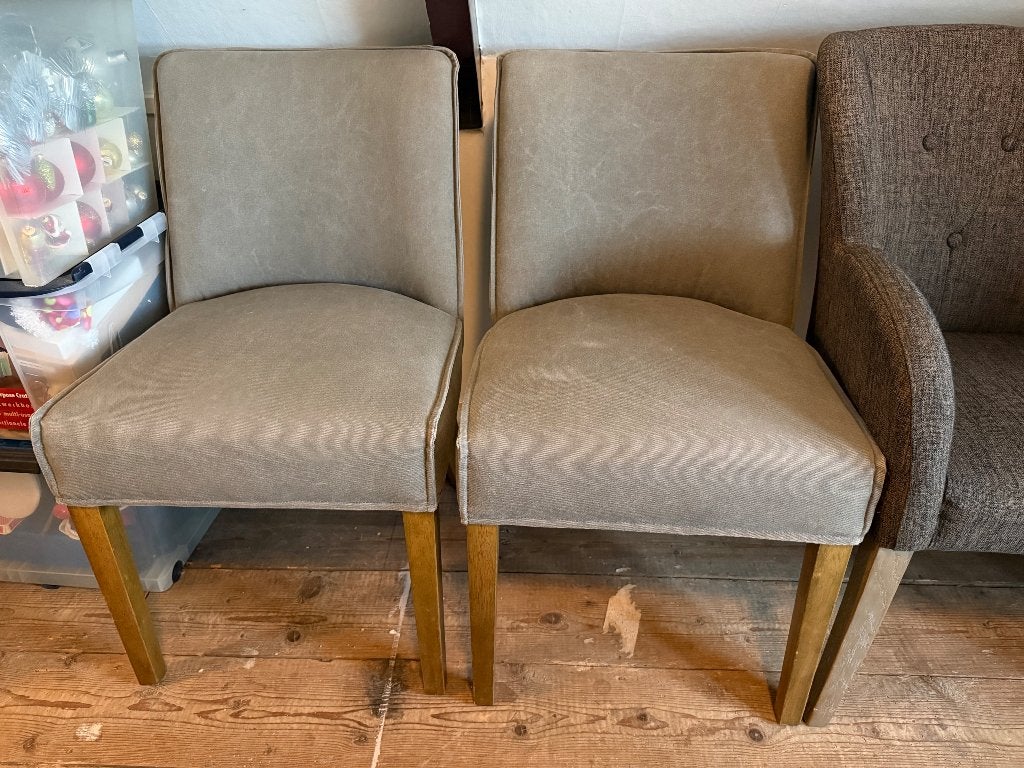 Riviera maison stoelen (2x), Ophalen, Hout, Gebruikt, Twee