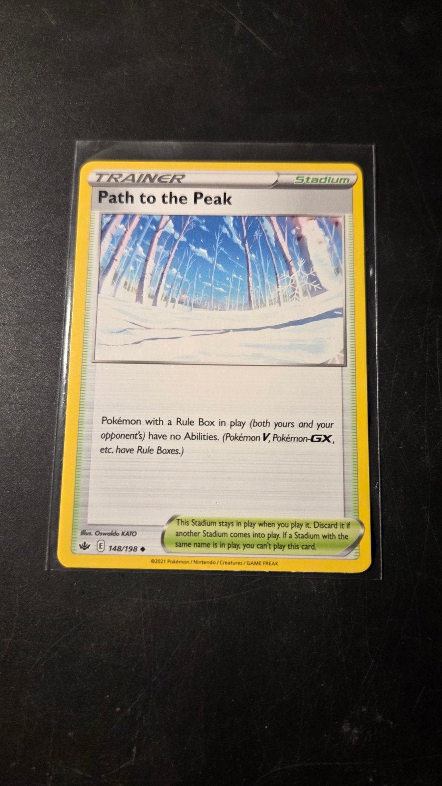 Pokémon TCG: Path to the Peak (Stadium) 148/198 Chilling Rei, Verzenden, Zo goed als nieuw, Losse kaart