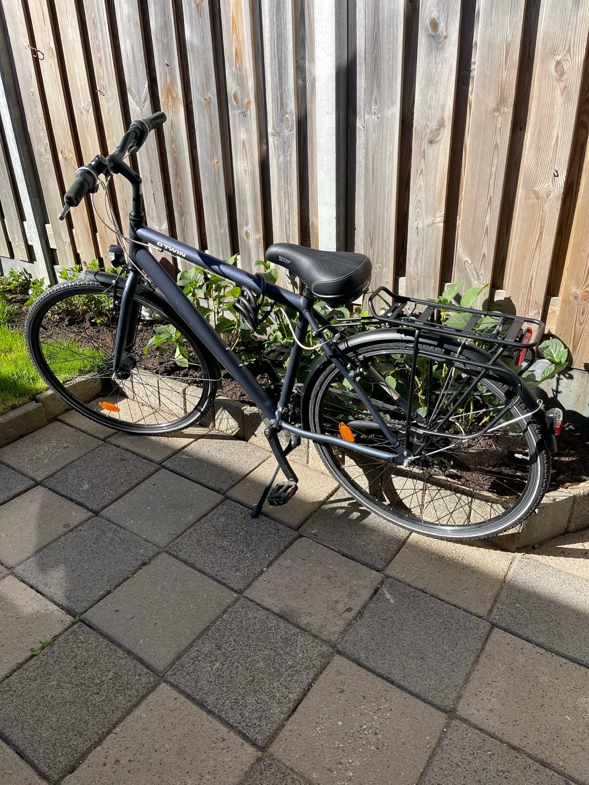 B'Twin Hoprider 100 herenfiets maat L, Overige merken, Gebruikt, Versnellingen, Ophalen of Verzenden