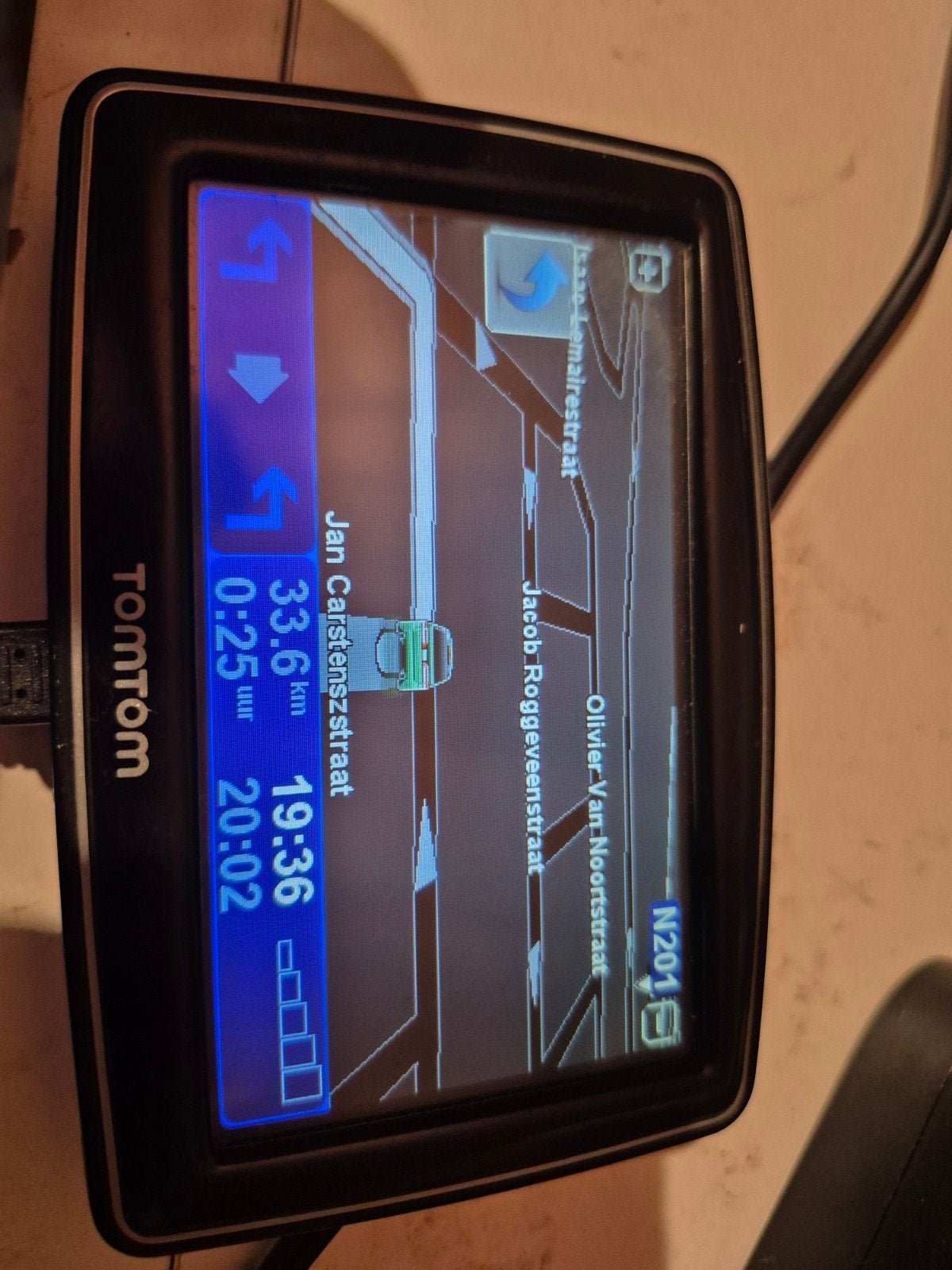 Tomtom XL navigatie, Ophalen