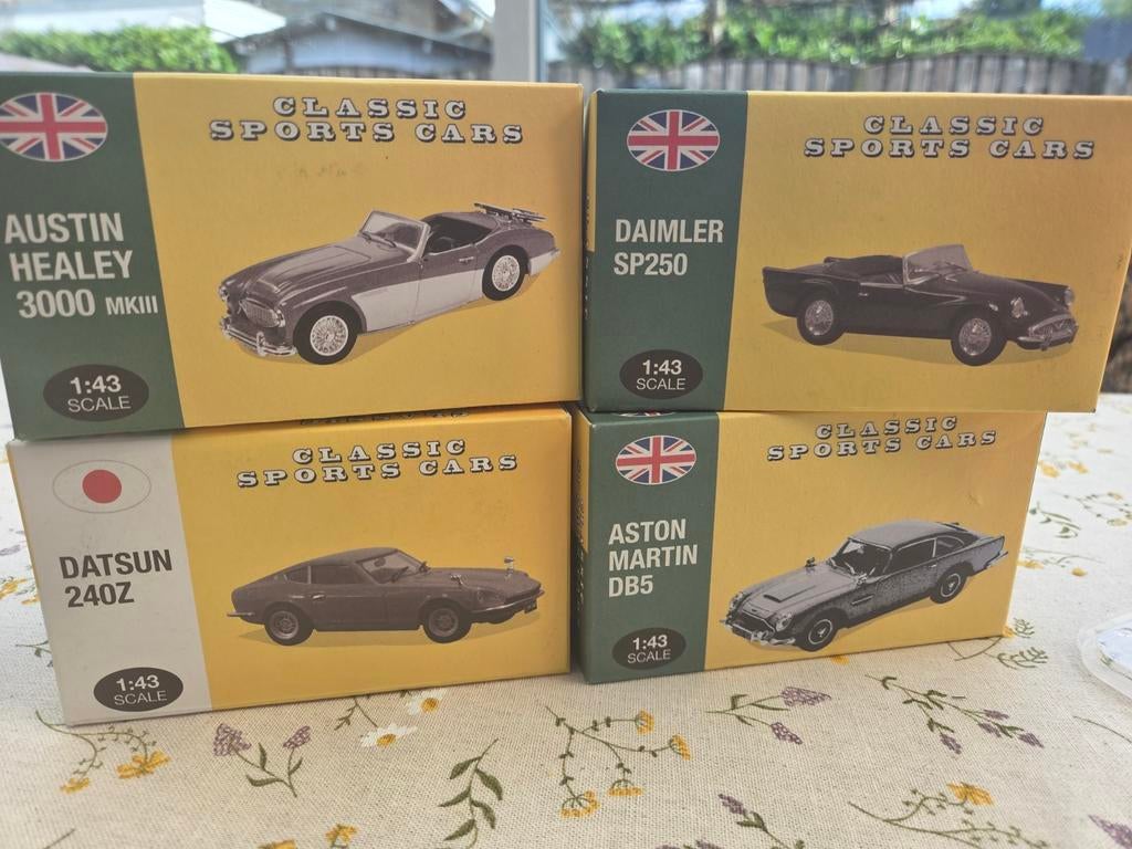 Atlas Editions Classic Sports Cars 1:43 (4 stuks), Ophalen of Verzenden, Nieuw, Auto, Overige merken