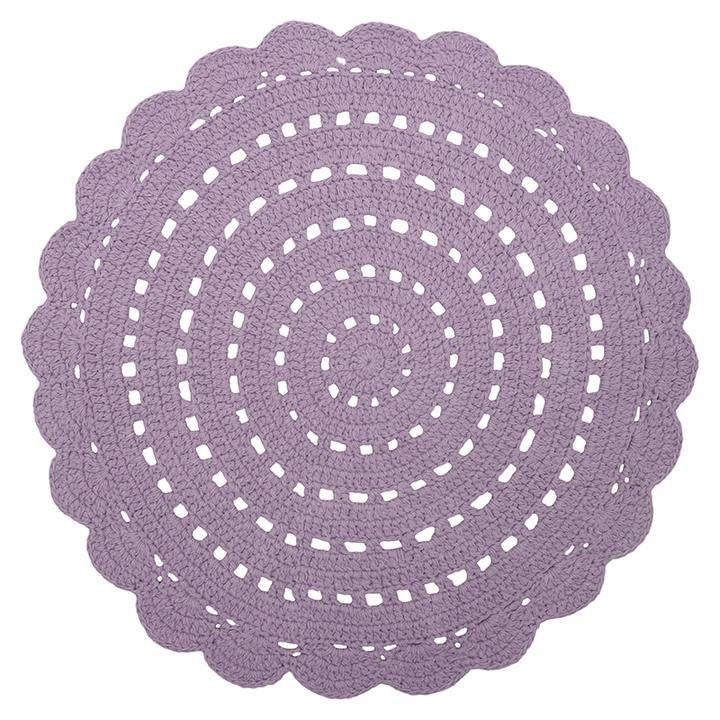 Kindervloerkleed Vloerkleed Bloem Alma Mauve Nattiot, Nattiot, Nieuw, Ophalen of Verzenden, Contact@nattiot.fr