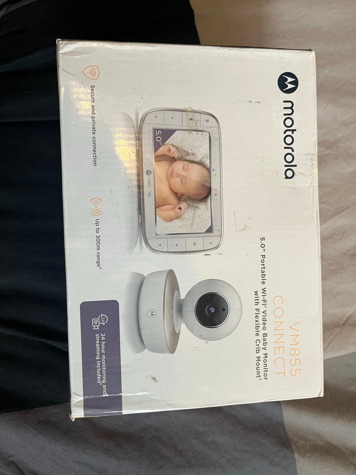 Motorola VM855 Connect Babyfoon met Camera en Wifi, Kinderen en Baby's, Babyfoons, Ophalen of Verzenden, Zo goed als nieuw, 250 meter of meer