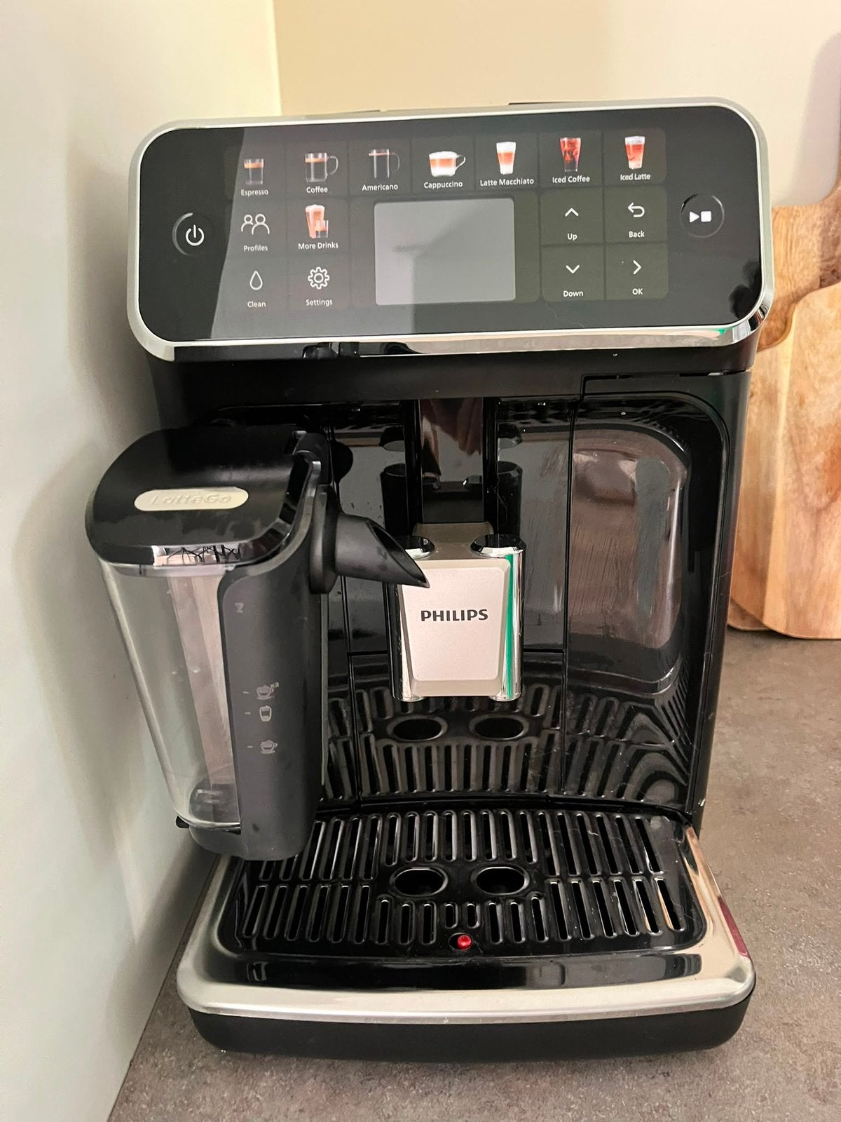 Zo goed als nieuwe Philips LatteGo 5500 series, Ophalen of Verzenden, Zo goed als nieuw, Koffiemachine