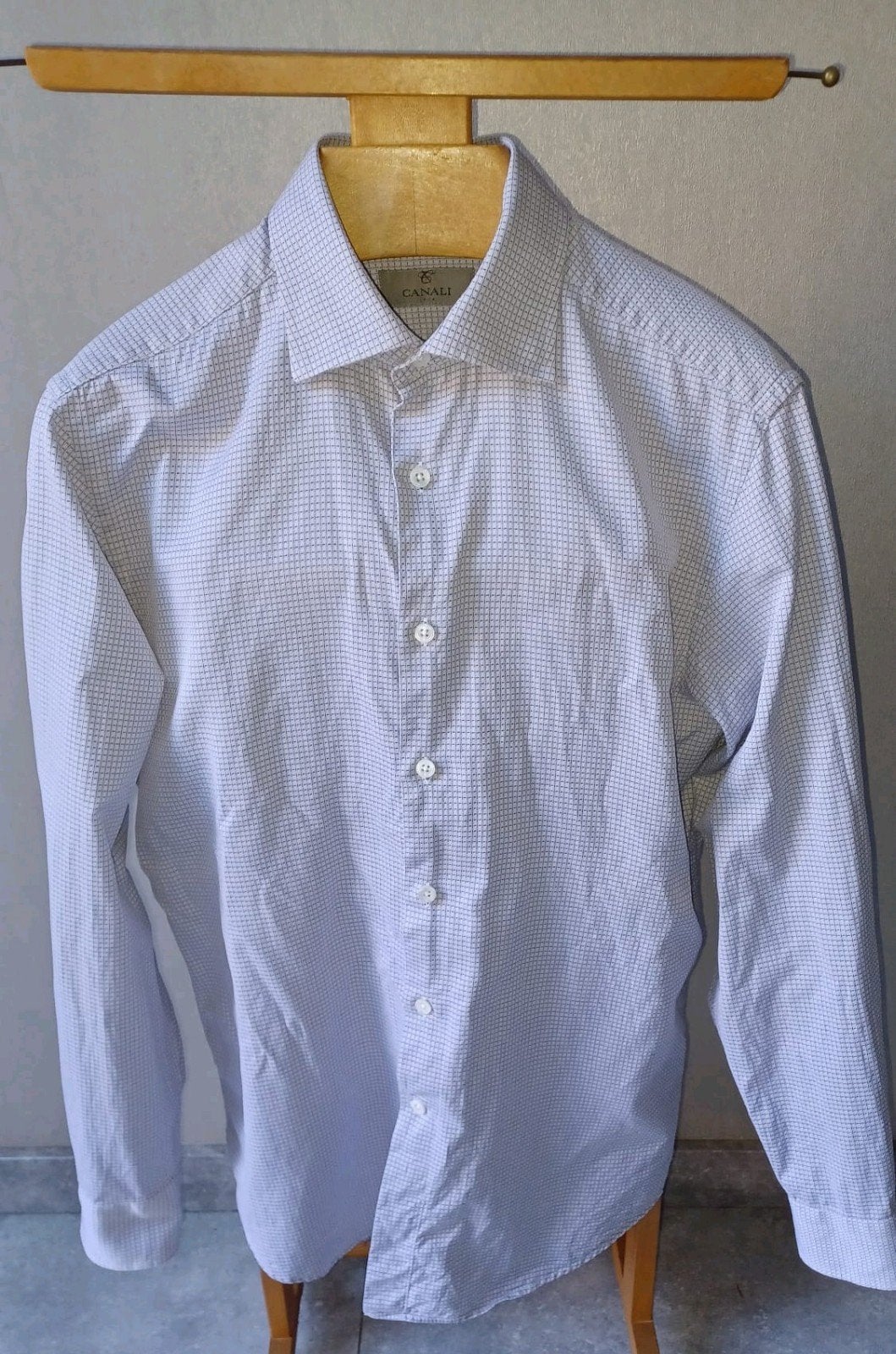 *VERKOCHT*Canali overhemd maat 40 Made in Italy, Verzenden, Wit, Halswijdte 39/40 (M), Zo goed als nieuw
