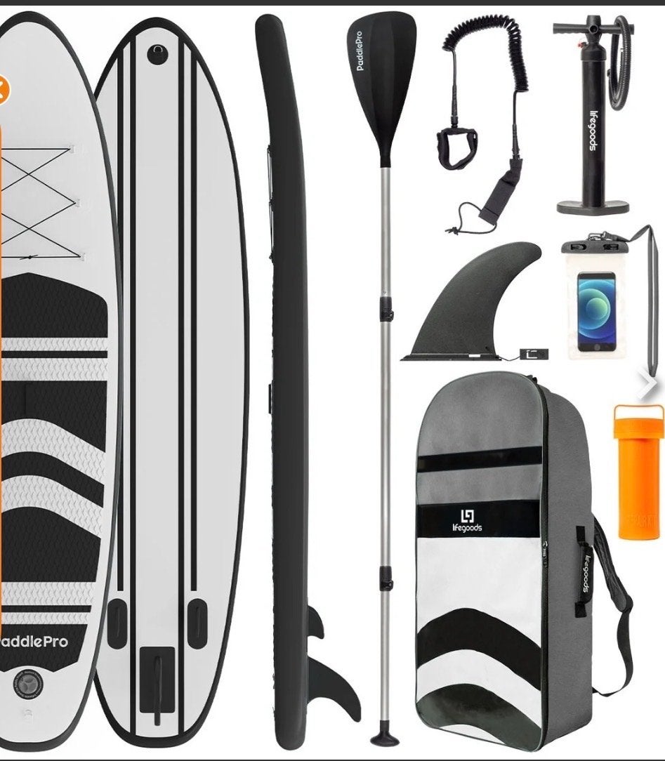 LifeGoods SUP Board Set - 320x81x15 cm - Compleet, Watersport en Boten, Ophalen, Nieuw, Overige typen, Met vinnen