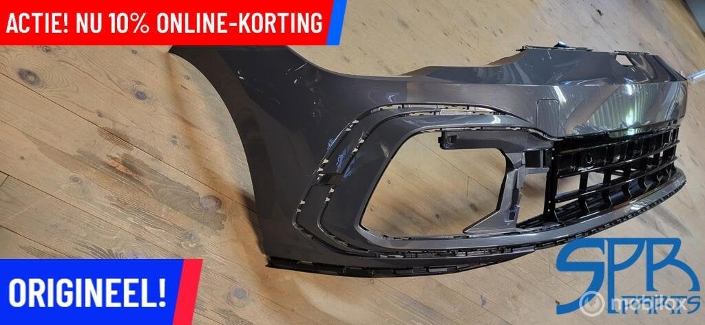 VW GOLF 8 VIII VOORBUMPER LC7Q R-LINE Spoiler GRILLE BUMPER, Nieuw, Ophalen of Verzenden, Bumper, Volkswagen