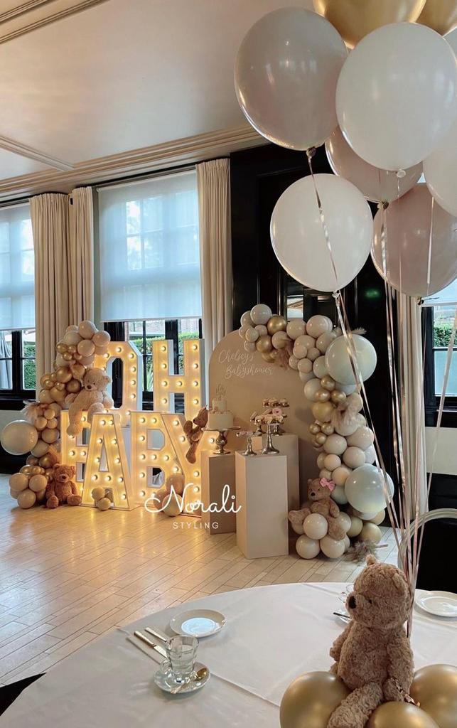 Babyshower - Oh Baby - Styling - Teddy thema - Decoratie, Ophalen, Zo goed als nieuw, Verjaardag