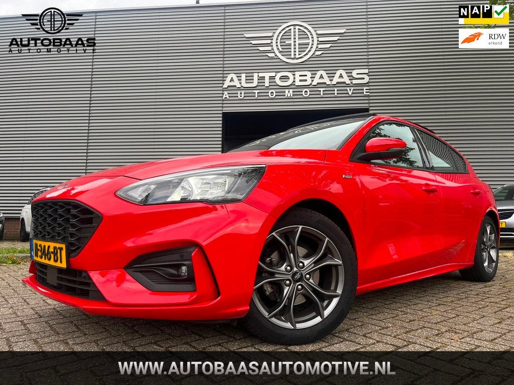 Ford Focus 1.0 Hybrid ST Line NLAUTO+1EIG+PANORAMADAK+LED+NA, 125 pk, Gebruikt, Origineel Nederlands, Bedrijf