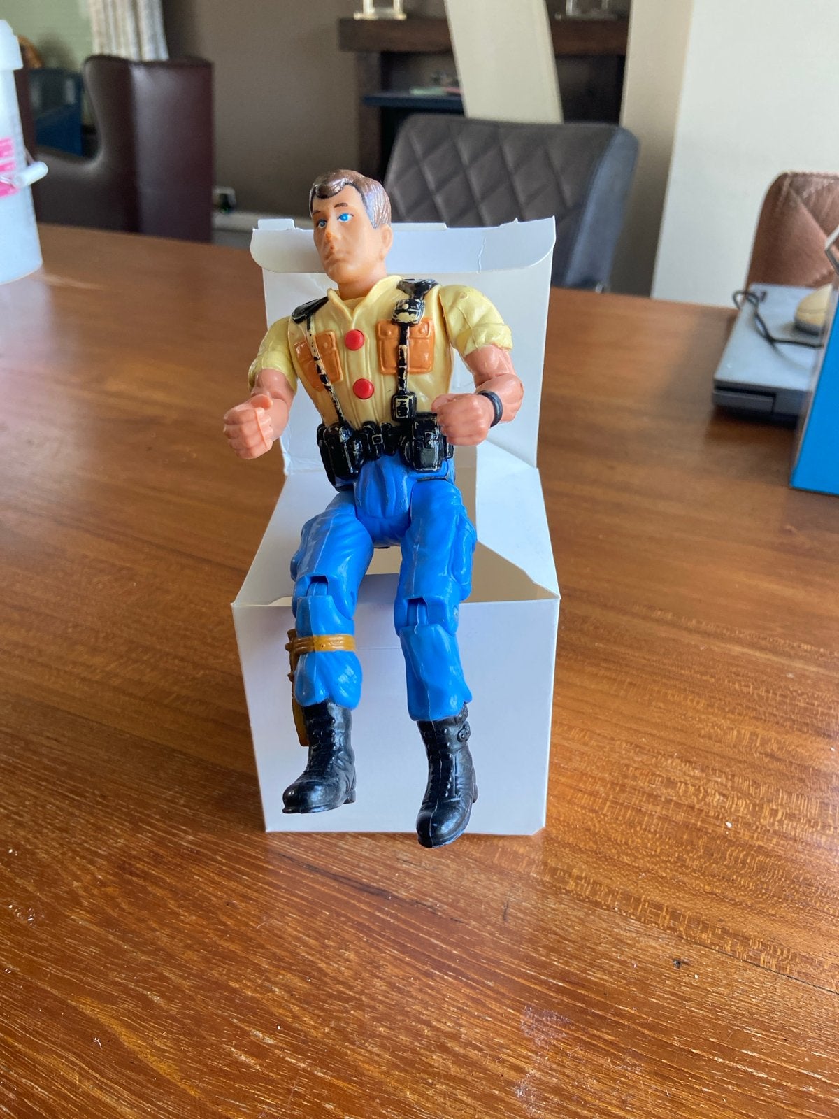 Vintage Actiefiguur - Avonturier met Uitrusting, Ophalen of Verzenden, Gebruikt