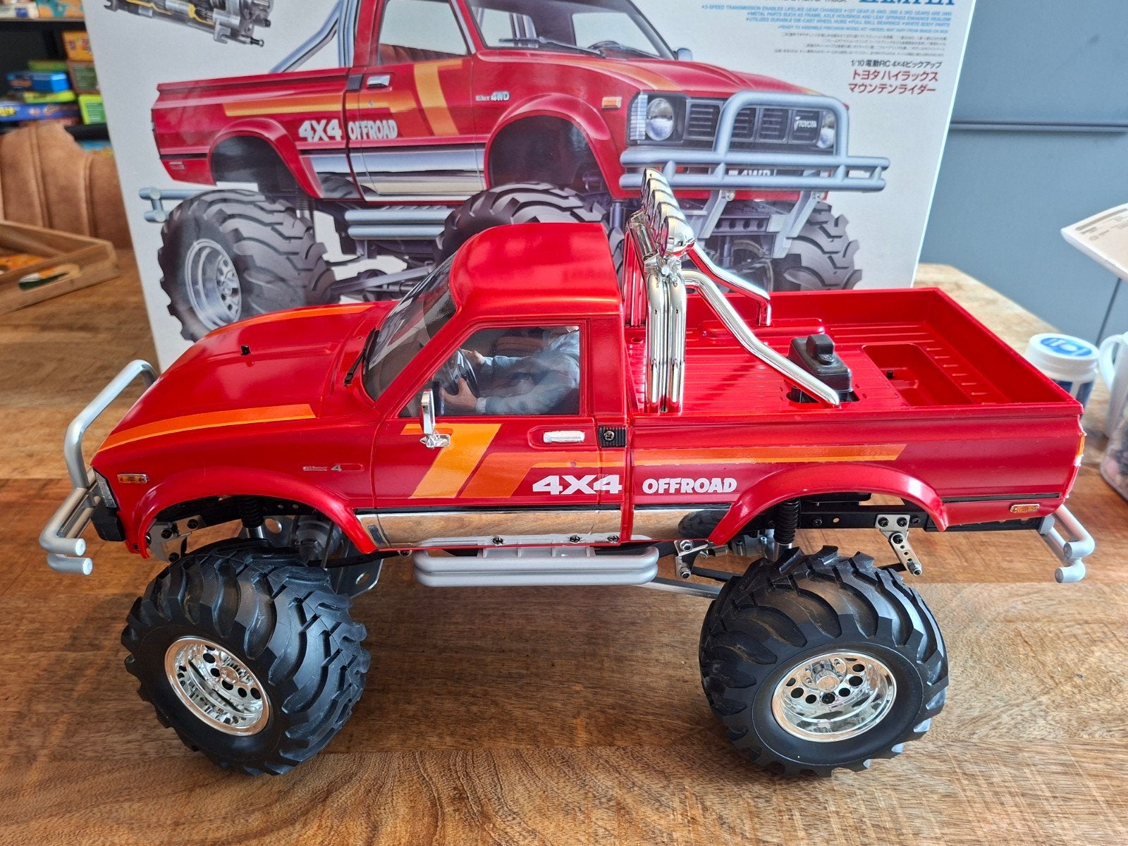 Tamiya Toyota 4x4 Pick-Up Mountain Rider RC Auto, Auto offroad, Zo goed als nieuw, Overige schalen, Ophalen