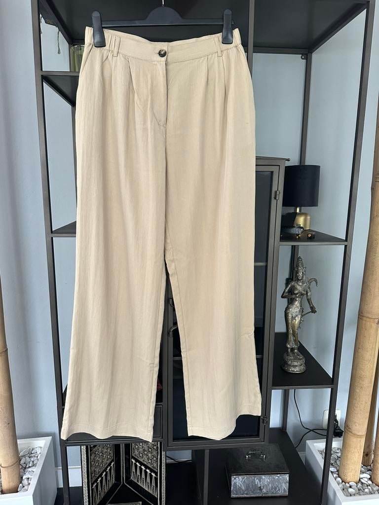 Soyaconcept zomer broek maat 40, Kleding | Dames, Broeken en Pantalons, Maat 38/40 (M), Beige, Nieuw, Ophalen of Verzenden