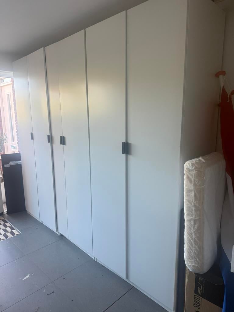 5 kasten PAX ikea wit incl inrichtingsonderdelen GEBRUIKT, Huis en Inrichting, Kasten | Kledingkasten, Ophalen, Gebruikt, 200 cm of meer