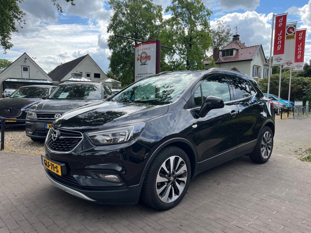 Opel MOKKA X 1.4 TURBO INNOVATION 140PK / LEDER / CAMERA / N, Auto's, 15 km/l, Gebruikt, Euro 6, Zwart