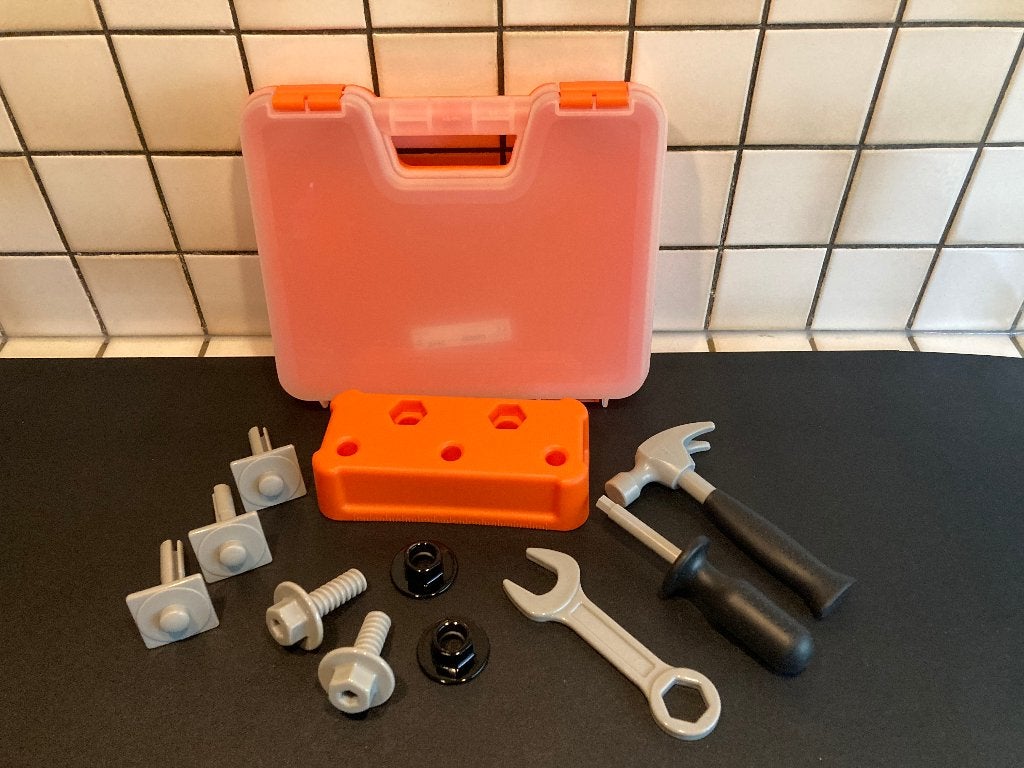 zgan gereedschap / gereedschapskoffer IKEA duktig 601.648.28, Kinderen en Baby's, Ophalen of Verzenden, Zo goed als nieuw, Bouwen