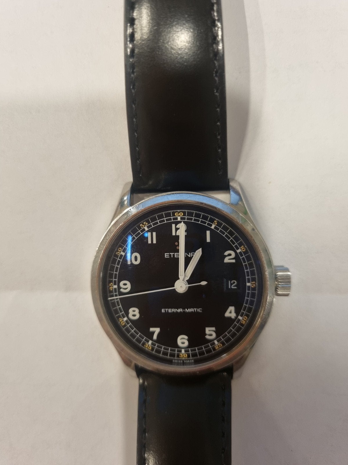 Prachtige Eterna Cambridge 1990 - Volledig gereviseerd, Sieraden, Tassen en Uiterlijk, Ophalen of Verzenden, Staal, Overige merken